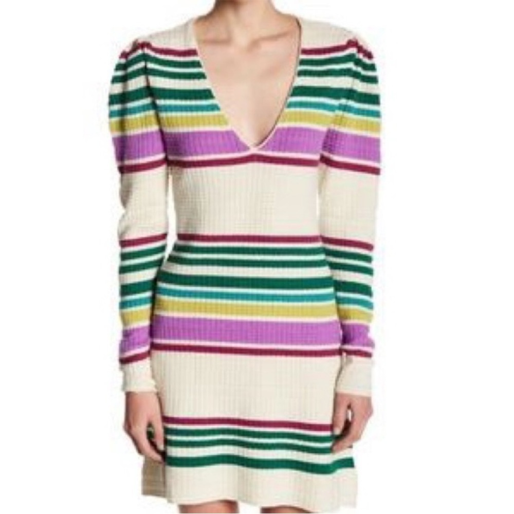 Free People Gidget ribbed striped dress / NWT size L